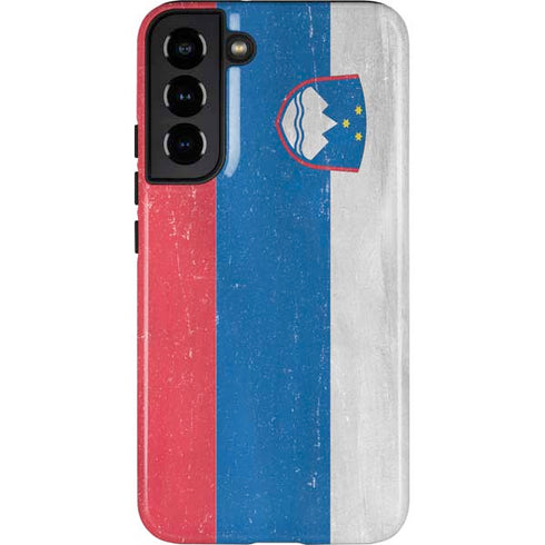 Slovenia Flag Distressed Galaxy S22 Plus Pro Case
